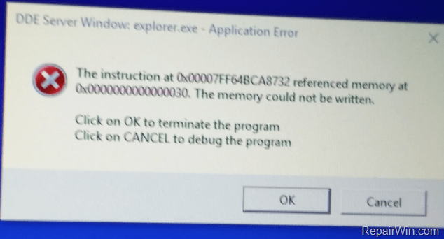 Repair Windows Explorer Exe